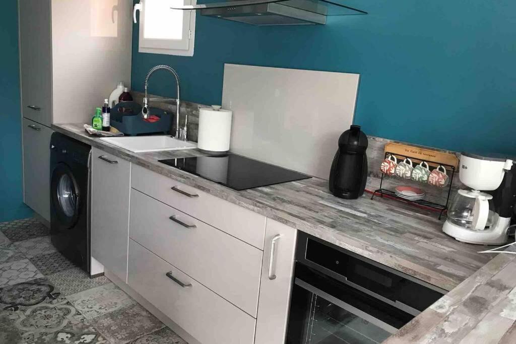 Logement attenant à une villa T2 avec terrasse . Besse-sur-Issole Esterno foto